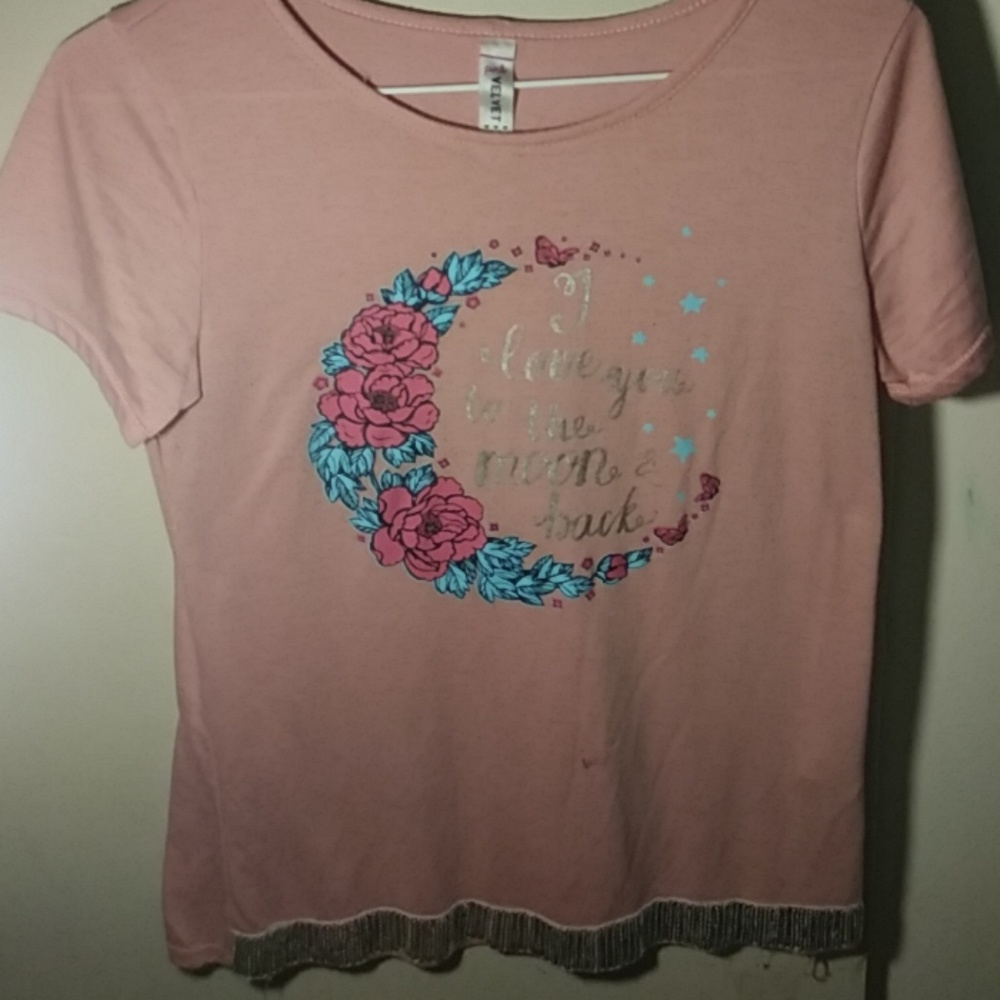 Pink printed T-Shirt